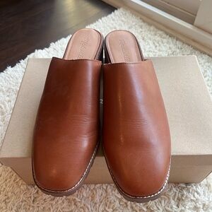Madewell Brown Leather Mules